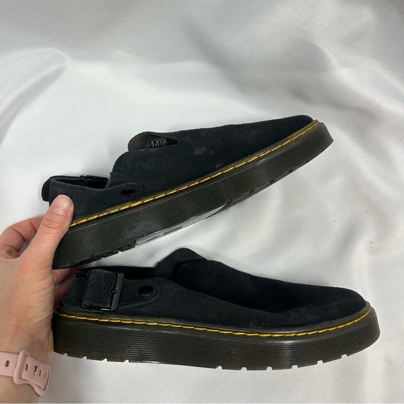 Dr. Martens | Carlson Slingback Mule Black Suede Clogs Women’s Size 9 - Picture 11 of 13